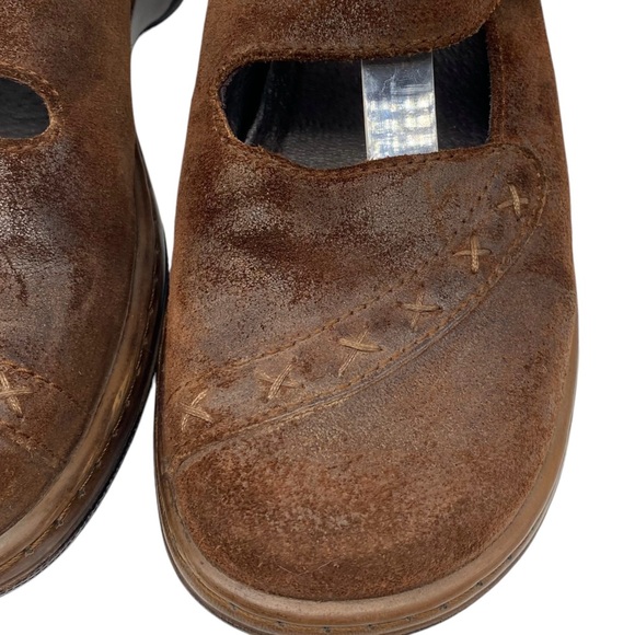 Dansko Womens Shoes Fran Mary Jane Loafers 10.5 Brown Burnished Leather Comfort - Picture 7 of 15